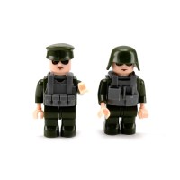 281-delige set van Lego, vliegtuigen en kanonnen en een tank met 2 figuren 5